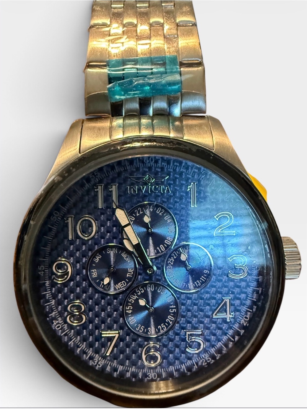 Invicta Specialty 18668 Men’s 48mm Blue Dial Stainless Steel Watch Never Worn